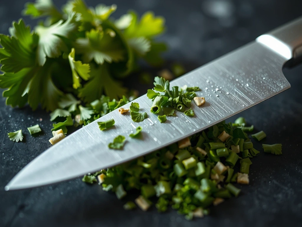 Yrtit leikkuulaudalla